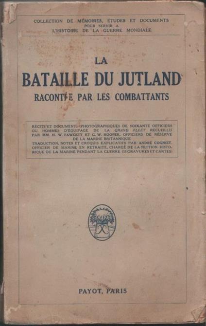 La  bataille du Jutland racontée par les combattants - copertina