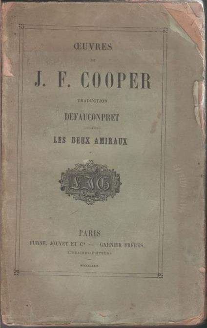 Les  deux amiraux - James Fenimore Cooper - James Fenimore Cooper - copertina