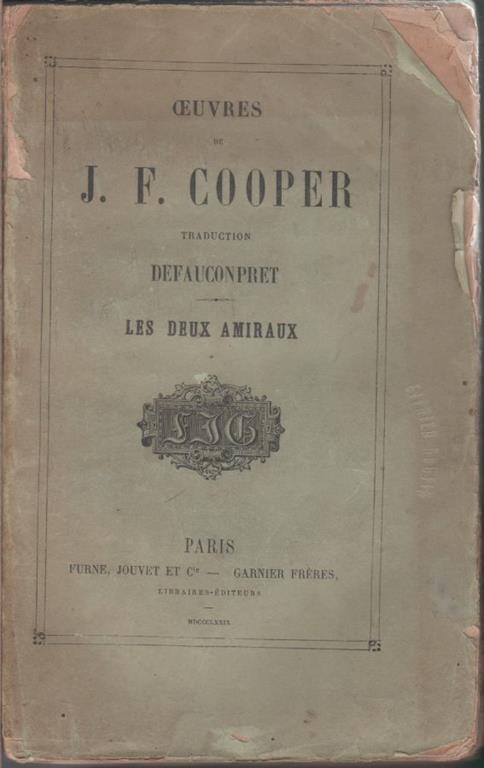 Les  deux amiraux - James Fenimore Cooper - James Fenimore Cooper - copertina