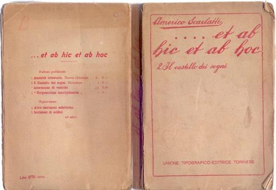 ...et ab hic et ab hoc 2. Il Castello dei sogni - Americo Scarlatti - Americo Scarlatti - copertina