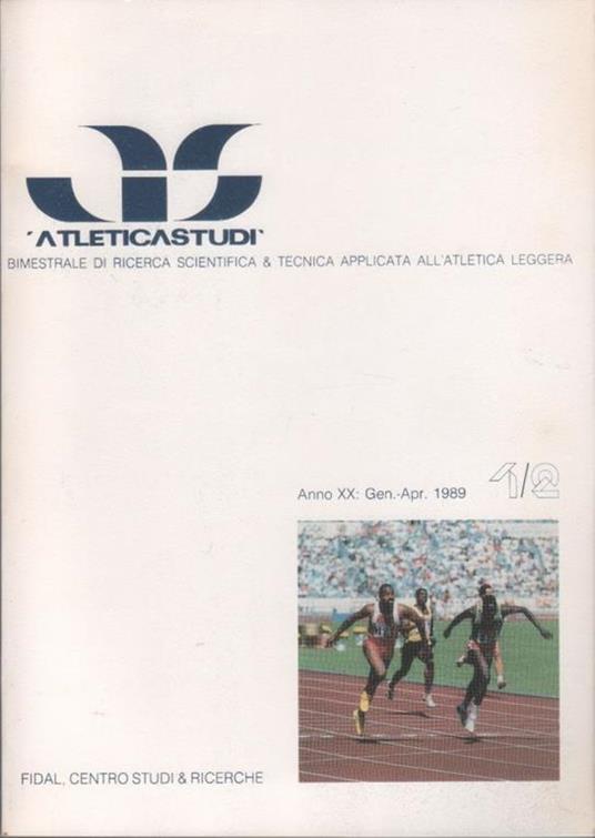 AS. Atletica studi. Anno XX. Gennaio/aprile 1989 - copertina