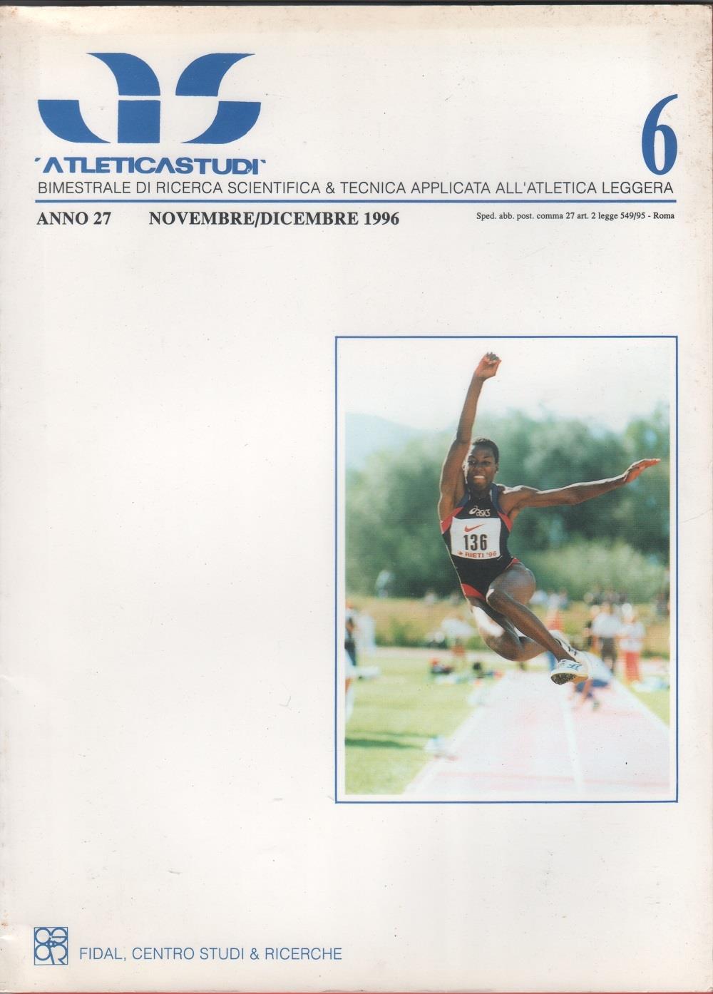 AS. Atletica studi. Anno XXVII n. 6, 1996