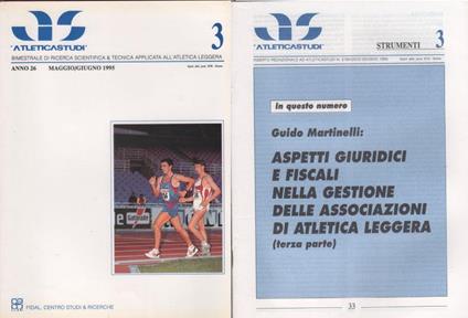 AS. Atletica studi. Anno XXVI n. 1, 1995, allegato Studi giuridici... - copertina