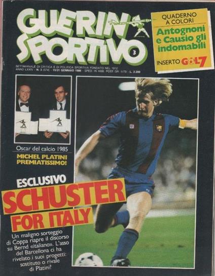Guerin Sportivo n. 3. 1986 - copertina