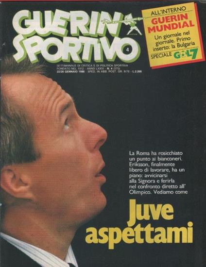Guerin Sportivo n. 4. 1986 - copertina