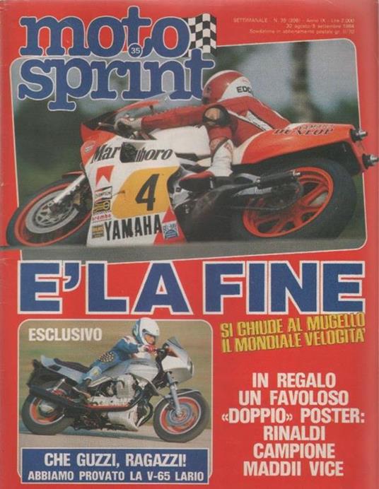 Moto sprint. n. 35 - 1984. È la fine - copertina