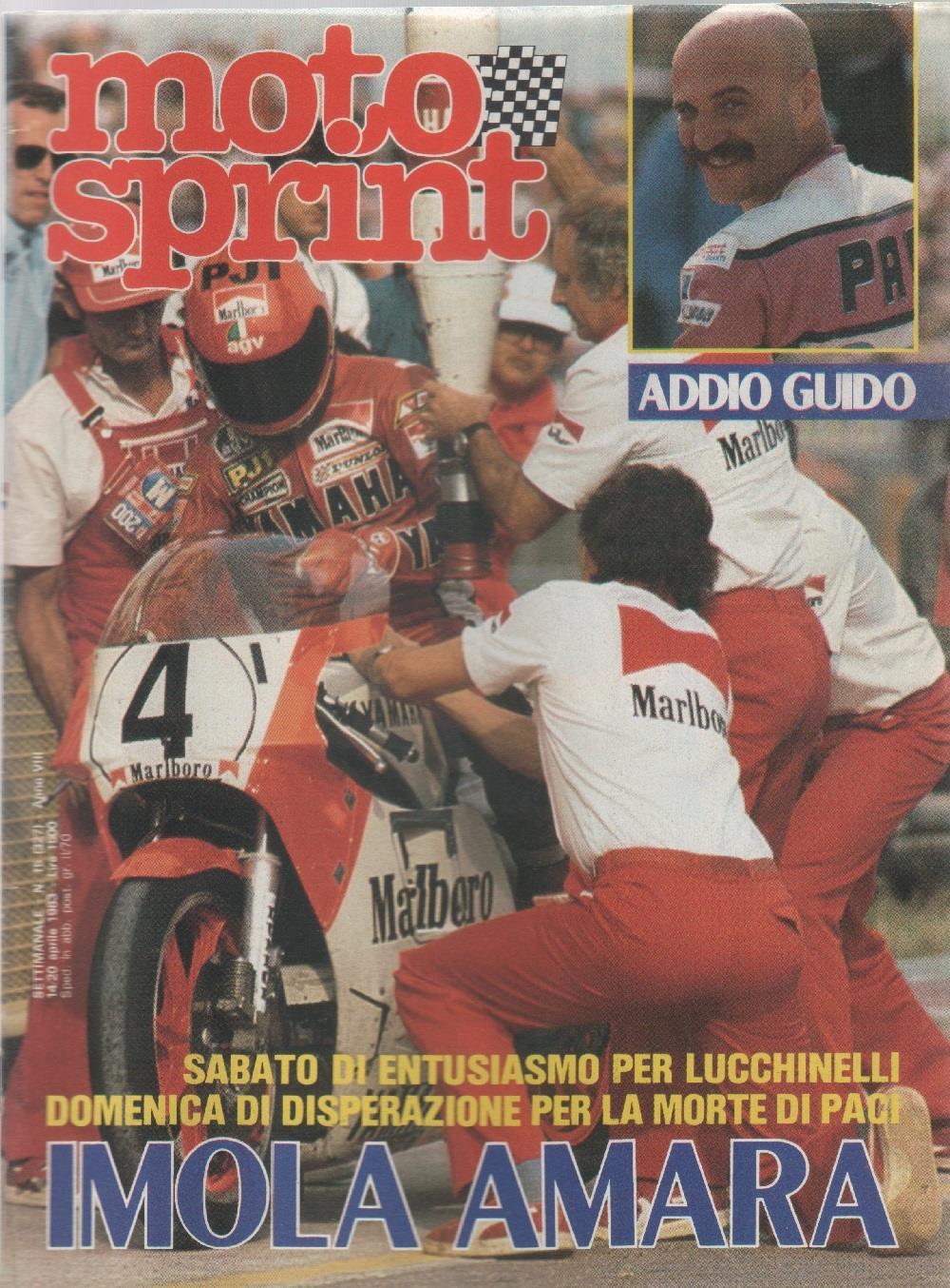 Moto sprint. n. 15- 1983. Imola amara