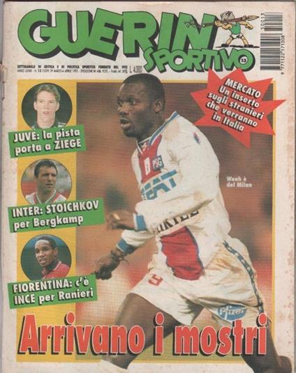 Guerin Sportivo n. 13. 1995 - copertina
