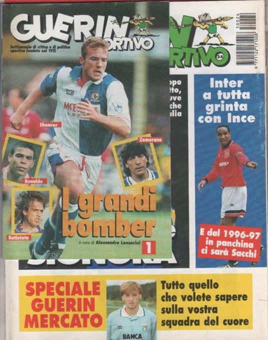 Guerin Sportivo n. 24. 1995. Inserto I grandi bomber 1 - copertina