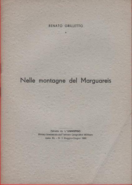 Nelle montagne dl Marguareis (speleologia) - Renato Grilletto - copertina