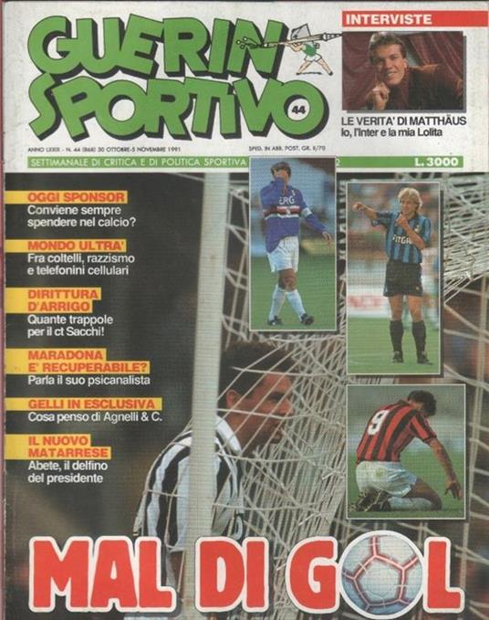 Guerin Sportivo n. 44. 1991 - copertina