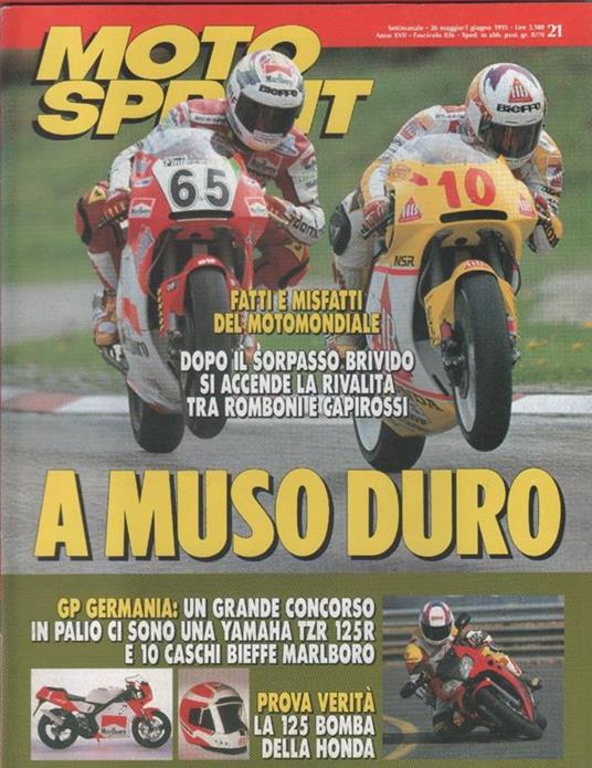 Moto sprint. n. 21 - 1993. GP Germania: a muso duro - copertina