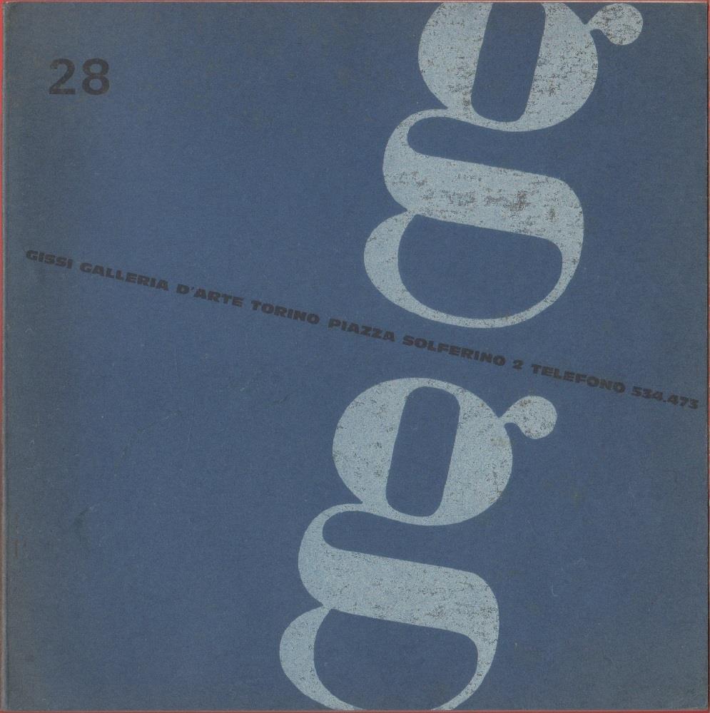 Il mare, collettiva. Galleria Gissi, Torino 24/3-10/4 1966. Catalogo n. 28