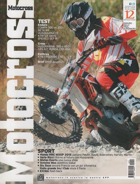 Motocross. Rivista, n. 12, dicembre 2014 - copertina
