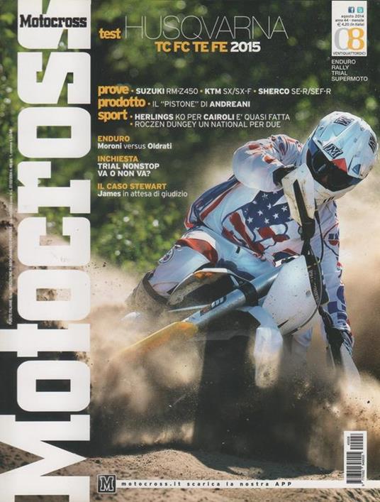 Motocross. Rivista, n. 8, agosto 2014 - copertina
