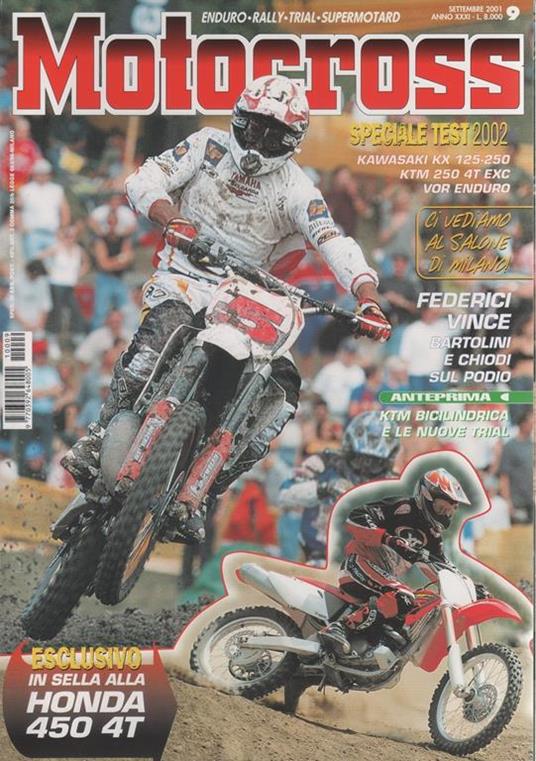 Motocross. Rivista, n. 9, settembre 2001 - copertina