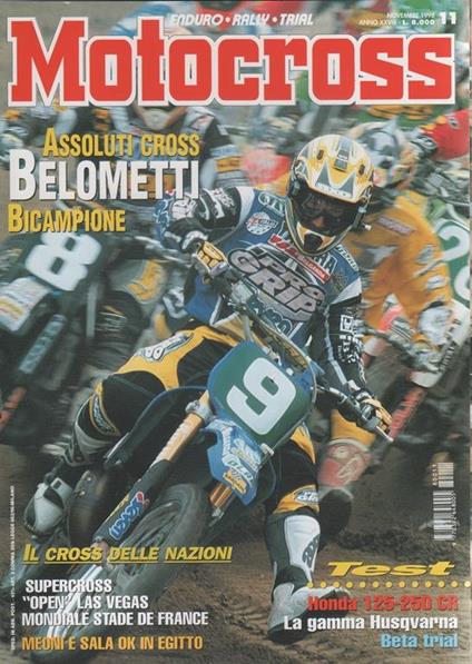 Motocross. Rivista, n. 11, novembre 1998 - copertina