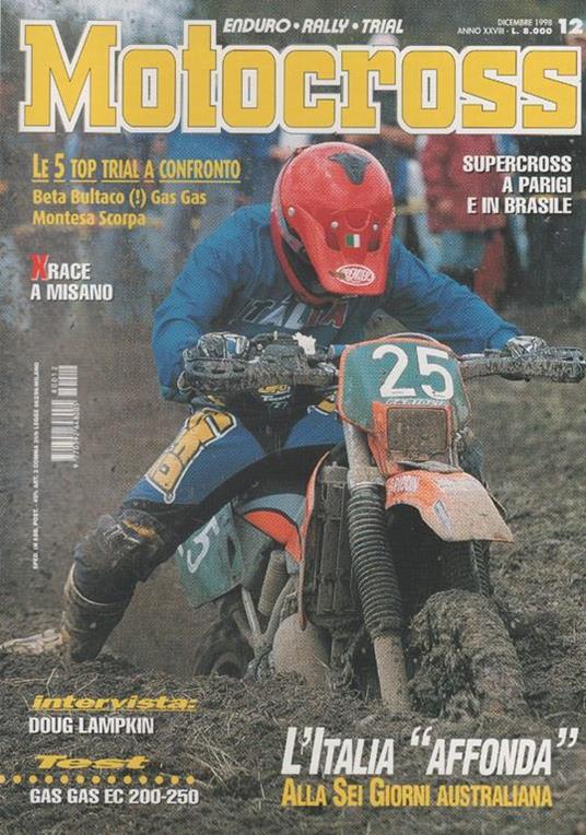 Motocross. Rivista, n. 12 , dicembre 1998 - copertina