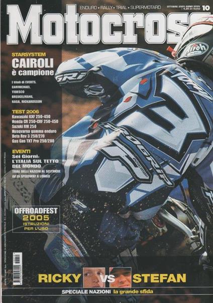Motocross. Rivista, n. 10, ottobre 2005 - copertina