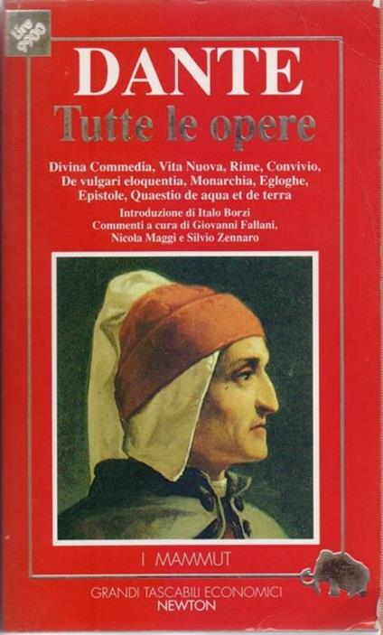 Date Tutte le opere - Dante Alighieri - copertina