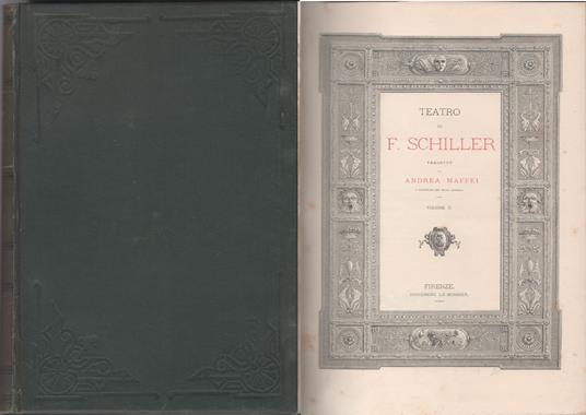 Teatro di F. Schiller. volume secondo - Friedrich Schiller - copertina