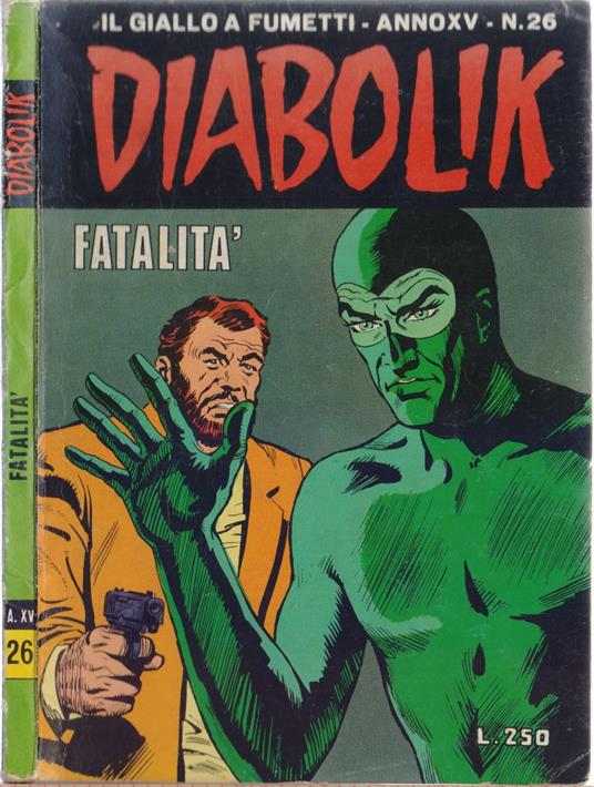 Diabolik Fatalità - Anno XV Nr. 26 - copertina