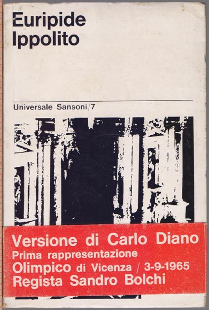 Ippolito di Euripide - Euripide - copertina