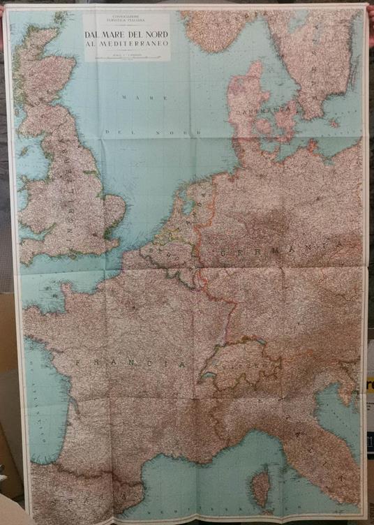 Dal Mare del Nord al Mediterraneo. Carta geografica - copertina