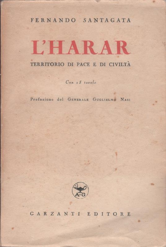 L' Harar territorio di pace e di civiltà Forniture assortite - Fernando Santagata - Fernando Santagata - copertina