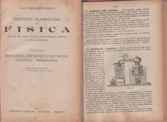 Trattato elementare di fisica. Vol I - Rosario Federico - Federico Rosario - copertina