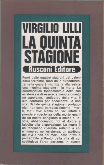 La quinta stagione - Virgilio Lilli - Virgilio Lilli - copertina