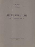 Studi Etruschi. Vol. LI. 1983 (Serie III)