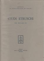 Studi Etruschi. Vol. XLIX. 1981 (Serie III)