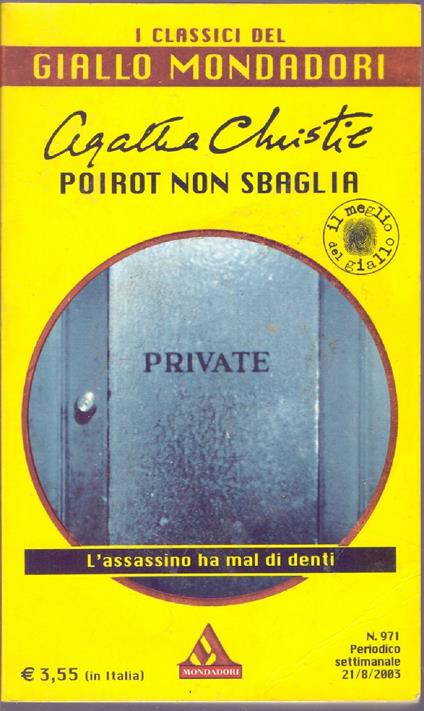 Poirot non sbaglia - Agatha Christie - Agatha Christie - copertina