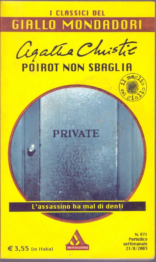 Poirot non sbaglia - Agatha Christie - Agatha Christie - copertina