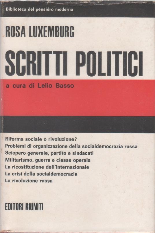 Scritti politici - Rosa Luxemburg - Lu - copertina