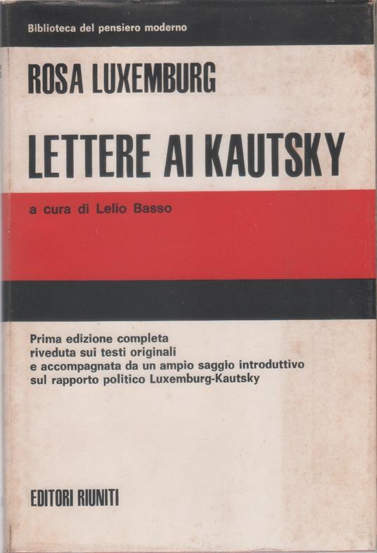 Lettere ai Kautsky - Rosa Luxemburg - Lu - copertina