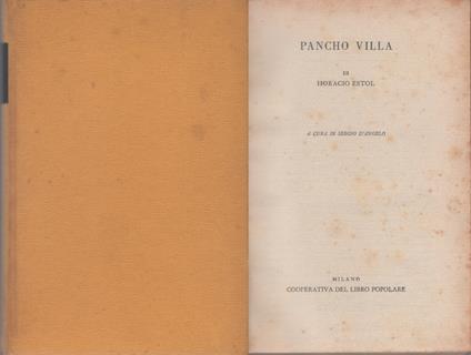 Pancho Villa - Horacio Estol - copertina