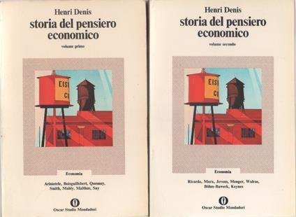 Storia del pensiero economico. Due volumi - Henri Denis - Henri Denis - copertina