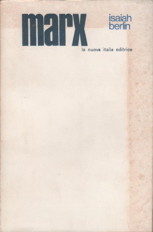 Marx - Isaiah Berlin - Isaiah Berlin - copertina