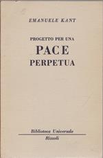 Progetto per una pace perpetua - (2433 - B.U.R.) - Emanuele Kant