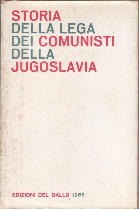 Storia della Lega dei Comunisti della Jugoslavia - copertina