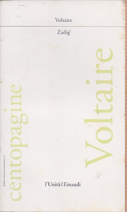 Zadig - Voltaire - Voltaire - copertina