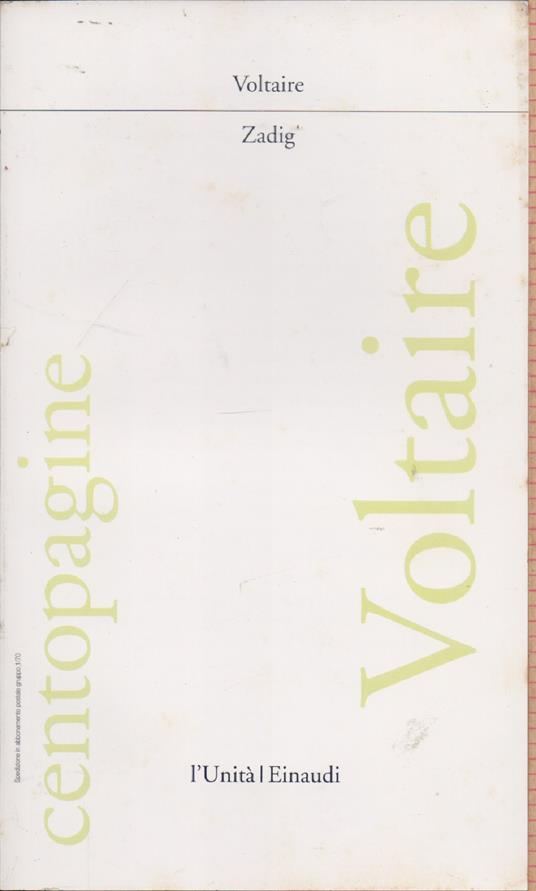 Zadig - Voltaire - Voltaire - copertina
