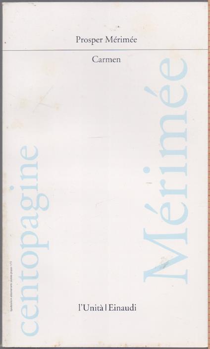 Carmen - Prosper Mèrimèe - Prosper Mérimée - copertina