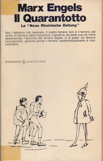 Il Quarantotto. La "Neue Rheinische Zeitung" - Marx Engels - Friedrich Engels - copertina