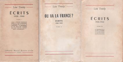 Léon Trotsky. Ecrits 1928-1940. Tre volumi - Léon Trotsky - copertina