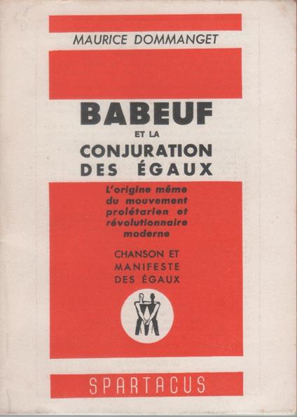 Babeuf et la conjuration des égaux - copertina