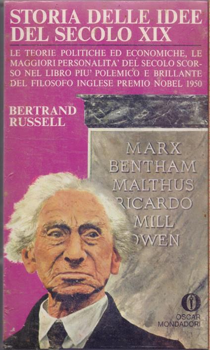 Storia delle idee del secolo XIX - Brtrand Russell - Bertrand Russell - copertina