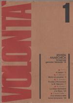 Volontà. Rivista Anarchica. n. 1 gennaio/febbraio 1978. Anno XXXII